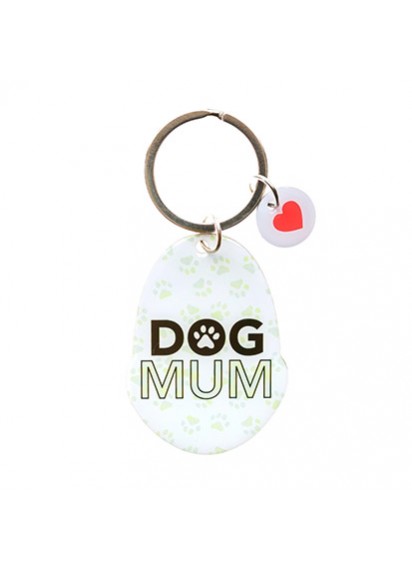 Dog mum keyring